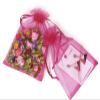 50 PCS Rose Red Organza Gift Bags with Drawstring,10 x 15 cm Sheer Gift Wrap Bags Mesh Jewelry Pouches Candy Bags for Christmas,Wedding Party Favors view 2