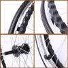 1 Pair of 24inch Wheelchair Rear Wheels, 24 x 1 3/8 Wheelchair Wheels, Polyurethane Solid Tires, Bearings 12mm (1/2") view 4