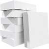 12 Packs Extra Large Gift Boxes with Lids for Presents, 17x11x4 Inch White Clothing Boxes for Wrapping Gifts, Blanket, Robes, Shirts, Sweater, XL Cardboard White Boxes Bulk for Christmas, Birthday - Cajas Para Regalos view 1