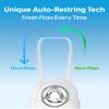 QicoBay UpFlosser C1S Reusable Auto-Restringing Flosser with Replaceable Floss Capsule, Quick & Deep Clean, Portable On-The-Go Flosser, Recyclable Zero-Waste Design, Unflavored(Dawn Purple) view 4