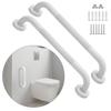 20 Inch Anti Slip Shower Grab Bar Oil Rubbed White 1.25" Diameter,Munzong 2 Pack Bathroom Grab Bar, Knurled Bathroom Balance Bar,Safety Hand Rail Support Handicap Elderly Senior Assist Bath Handle view 1