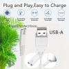 Charger Cord Replacement for Toothbrush Water-pik Water Flosser WP462 WP462W WP450 WP468 WP360 WP360W WP360C WP400 WP440 WP440C WF13 WP100 Series 3V USB Portable Charging Cable White view 2