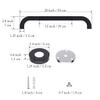 20 Inch Anti Slip Shower Grab Bar Oil Rubbed Black 1.25" Diameter,Munzong 2 Pack Bathroom Grab Bar, Knurled Bathroom Balance Bar,Safety Hand Rail Support Handicap Elderly Senior Assist Bath Handle view 2