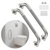 20 Inch Anti Slip Shower Grab Bar, Munzong 2 Pack Stainless Steel Bathroom Grab Bar, Brushed Nickel Knurled Bathroom Balance Bar,Safety Hand Rail Support Handicap Elderly Senior Assist Bath Handle view 1
