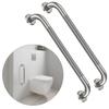 24 Inch Anti Slip Shower Grab Bar, Munzong 2 Pack Stainless Steel Bathroom Grab Bar, Brushed Nickel Knurled Bathroom Balance Bar,Safety Hand Rail Support Handicap Elderly Senior Assist Bath Handle view 1