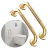 20 Inch Anti Slip Shower Grab Bar Gold, Munzong 2 Pack Bathroom Grab Bar, Knurled Bathroom Balance Bar,Safety Hand Rail Support Handicap Elderly Injury Senior Assist Bath Handle view 1