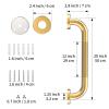 20 Inch Anti Slip Shower Grab Bar Gold, Munzong 2 Pack Bathroom Grab Bar, Knurled Bathroom Balance Bar,Safety Hand Rail Support Handicap Elderly Injury Senior Assist Bath Handle view 2