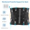 6xigouma Lower Back Brace for Back Pain Relief, Breathable Lower Back Support for Women & Men, Adjustable Lumbar Support Belt with 7 Stays for Herniated Disc, Sciatica (Large, Black) view 3
