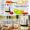 Keafont 50oz Sourdough Starter Jar Kit, Large Capacity Sourdough Jar, Wide Mouth Sourdough Bread Starter Kit for Perfect Sour Dough Bread, Sourdough Starter Kit (Black, 2 Pack) view 3