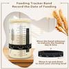 Keafont 50oz Sourdough Starter Jar Kit, Large Capacity Sourdough Jar, Wide Mouth Sourdough Bread Starter Kit for Perfect Sour Dough Bread, Sourdough Starter Kit (Black, 2 Pack) view 4