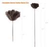 Extendable 81.9 Inch Ostrich Feather Duster with Extension Used for Home Cleaning Ceilings Furniture Fans Washable1.8M Telescopic Rod,Grey view 2