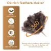 Extendable 81.9 Inch Ostrich Feather Duster with Extension Used for Home Cleaning Ceilings Furniture Fans Washable1.8M Telescopic Rod,Grey view 4