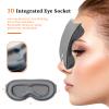 AOAWI Sleep Eye Mask 3D Contoured cup Soft and Gentle, Breathable, Comfortable for side sleeping, Travellers, Yoga, Men, Women, Adjustable, with silicone Ear Plugs for Sleeping Noise Reductions view 2