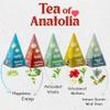 Lazika Tea Sampler with Lovely Presentation Box, 10 Counts, 2 of Each Blend Individually Wrapped, Black, Green and Herbal Tea Variety Gift Set, Premium Collection with Pyramid Infuser Bag, Handcrafted view 2