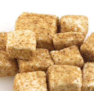 Toasted Coconut Marshmallows - 24 oz/1.5 lbs of Light Fluffy Sweet Toasted Coconut Coated Marshmallows in Resealable Bag
