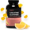 LEGION Creatine Monohydrate Gummies  Clean Chewable Creatine Supplement for Strength, Endurance & Muscle Recovery  30 Lemon Drop Flavor Servings  No Artificial Flavors or Sweeteners. view 1