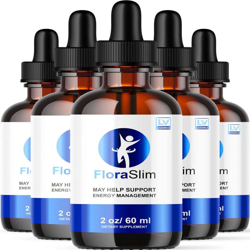 LIVORKA FloraSlim Advanced Formula Liquid Drops, All Natural, Pack of 5 Bottles for 150 Days