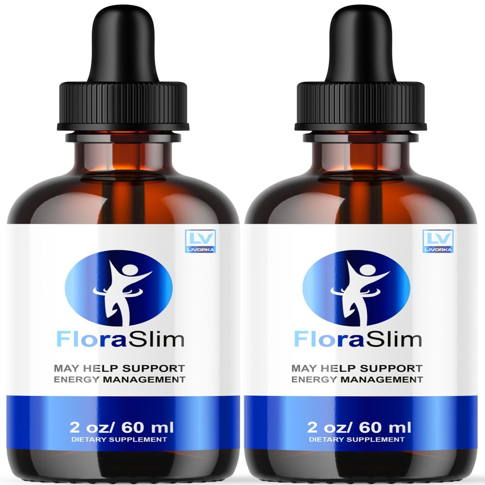 LIVORKA FloraSlim Advanced Formula Liquid Drops, All Natural, Pack of 2 Bottles for 60 Days