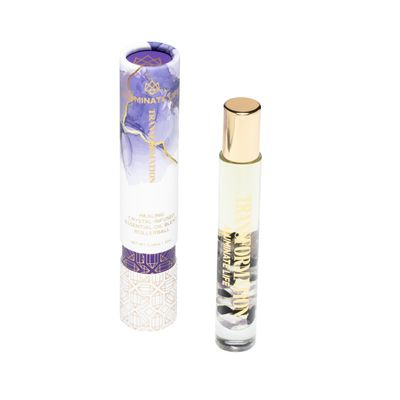 Aluminate Life Essential Oil Rollerballs, .34 OZ, Transformation - Amethyst Crystal Infused - Scents of Jasmine, Bergamot, Vanilla, & Cedar - Aromatherapy Roll On Oils, Skin Care, Massage