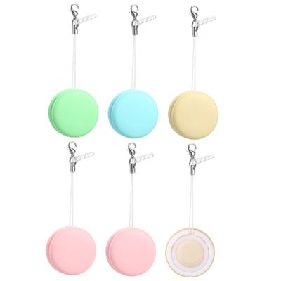 SOESFOUFU 6pcs Macaron Shape Screen Lens Cleaning Cloths for Electronics Glasses Phone Camera Dust Stain Portable Random Color