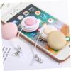 SOESFOUFU 6pcs Macaron Shape Screen Lens Cleaning Cloths for Electronics Glasses Phone Camera Dust Stain Portable Random Color view 2