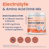 NativePath Hydrate Duo - Peach Mango & Tangerine Electrolyte Drink Mix with BCAA for Hydration view 3
