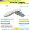 Plantar Fasciitis Inoles Heel Cup Arch Support InsertPORON Cushion - Made in USA Heel Pain, Heel Spurs, Flat Feet, Tendonitis, Shock Absorption (Gray, Women 12-14 / Men 10-14.5) view 3