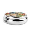 IYOVI Happy Smiling Husk Puppy Printed Pill Box/Pill Case Portable Square Pill Box, Pill Case for Purse Pill Box Travel, 2.2x1.6in view 3