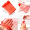 100pc 10 Color Organza Mesh Gift Bags with Drawstring - Jewelry, Candy, Wedding, Easter, Party Favor Bags view 2