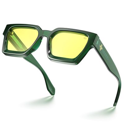 VISOONE Gamer Glasses Professional Blue Light Filter with Anti-Fatigue and Anti-Glare for Men and Women RIVER