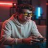 VISOONE Gamer Glasses Professional Blue Light Filter with Anti-Fatigue and Anti-Glare for Men and Women RIVER view 2