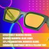 VISOONE Gamer Glasses Professional Blue Light Filter with Anti-Fatigue and Anti-Glare for Men and Women RIVER view 3