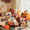 WD&CD 100 PCS Halloween Treat Candy Bags - Clear Trick or Treating Goodie Bags for Halloween Party view 4