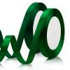 2PCS Green Ribbon for Gift Wrapping, Christmas, Halloween, Fall - 3/8 Inch, 25 Yds Dark Green view 1