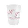 100 PCS Wedding Frosted Plastic Cup,Custom Cups For Party,Custom Disposable Cup,Custom Cups Personalized,Engagement Party Cup,Beach Cup Bulk,Wedding Plastic Cup,12oz/16oz Custom Cup (16oz) view 1