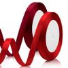 2PCS Christmas Decorations Ribbon - 3/8 Inch, 25 Yds, Dark Red, for Gift Wrapping, Christmas Tree Decorations, Fall, Hair, Bouquet, Crafts view 1