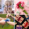 2PCS Christmas Decorations Ribbon - 3/8 Inch, 25 Yds, Dark Red, for Gift Wrapping, Christmas Tree Decorations, Fall, Hair, Bouquet, Crafts view 3