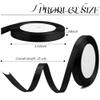 2PCS Black & Gold Ribbon - 3/8 Inch, 25 Yds - Halloween & Christmas Ribbon - Decorations & Crafts view 2