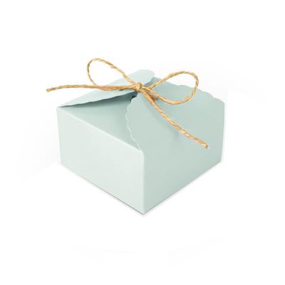 995cm/3.53.51.9 inch Gift Box Candy Snack Boxes Wedding Favor Thank You Gift Party Favor Gable Cookie for all Occasion (Green)