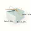 995cm/3.53.51.9 inch Gift Box Candy Snack Boxes Wedding Favor Thank You Gift Party Favor Gable Cookie for all Occasion (Green) view 2