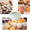 995cm/3.53.51.9 inch Gift Box Candy Snack Boxes Wedding Favor Thank You Gift Party Favor Gable Cookie for all Occasion (Green) view 4