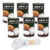 (6 Packs) Coconut Milk 5.6oz Cans Bundle with 5-in-1 Measuring Spoon, 100% Pure Thai Coconut Milk view 1