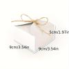 20pcs 995cm/3.53.51.9 inch Gift Box Candy Boxes Snack Wedding Favor Gift Box Thank You Gift Party Favor Gable Cookie for all Occasion (White) view 2
