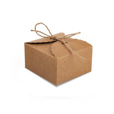 995cm/3.53.51.9 inch Gift Box Candy Snack Wedding Favor Thank You Gift Party Favor Gable Cookie Boxes for all Occasion (kraft)