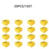 20pcs 995cm/3.53.51.9 inch Gift Box Candy Snack Wedding Favor Gift Box Thank You Gift Party Favor Gable Cookie for all Occasion (Yellow) view 3