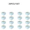 JIYIXhylera 20pcs 995cm/3.53.51.9 inch Gift Box Candy Boxes Snack Boxes Wedding Favor Gift Box DIY Folding Packaging Bag Baby Shower Birthday Party Decoration (Blue) view 3