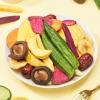 Crispy Fruits and Vegetables, Dried Fruits and Vegetables, Mixed Fruits, Dried Fruit Chips, Okra, Radish, Banana, Durian, Fig, Crispy Fruit Snacks, Chinese Snack Gift Package (1 Can) view 3