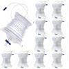 10 Pack Urinary Drainage Bag, 2000mL, Anti-Reflux Valve, Easy Drain Switch, for Home and Hospital Health Aids view 1