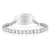 American Medical ID Tennis Bracelet Medical ID Free Engraving view 2