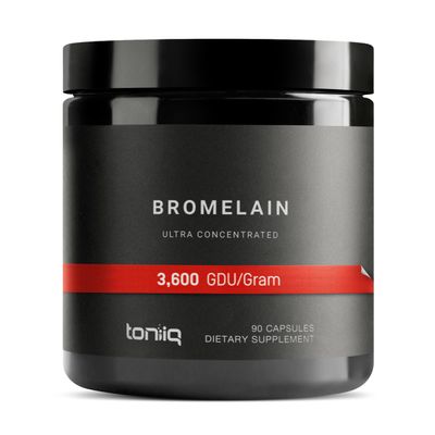 Ultra High Strength Bromelain 1000mg - 3600 GDU/Gram - Highly Concentrated and Bioavailable - Third-Party Tested Formula - 90 Vegetarian Capsules - 45 Servings Per Container - Bromelain Supplement